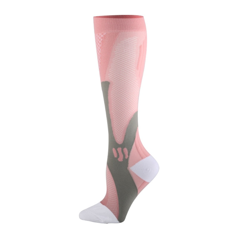 Brothock Compression Socks Nylon Medical Nursing Stockings Specializes Outdoor Cycling Fast-drying Breathable Adult Sports Socks
